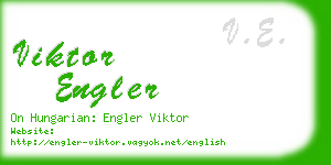 viktor engler business card